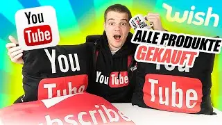 ich habe ALLE Youtube Produkte bei Wish bestellt!
