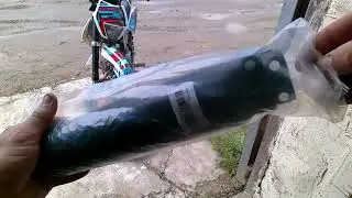Установка защитных пластиковых перышек на питбайк взамен обломанных