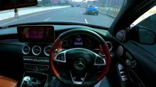 Almost lost my phone!!!...Fun drive in a mercedes c class(no commentary)