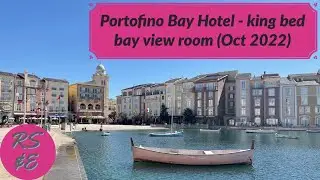Отель Loews Portofino Bay &mdash; номер с кроватью размера &laquo;king-size&raquo; и видом на залив &mdash; Universal Orlando Resort (октябрь 2022 г.)