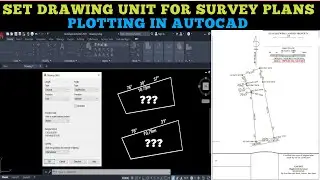 How to Set Drawing Units in AutoCAD for Survey Plotting || CAD for Beginners in 2025