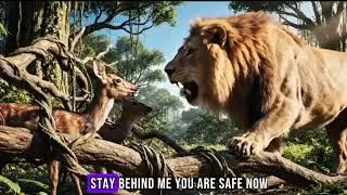 Lion & Tiger Fight Volcano Lava to Save the Jungle &ndash; Epic Animal Battle!&rdquo;