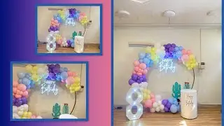 Pastel Balloon Ring Decoration in 1 Minute | Timelapse
