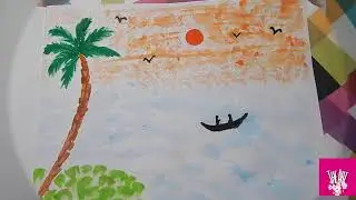 DIY Ear Buds painting techniques. DIY Cotton swab painting techniques.