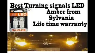 New turning signals LED Amber lights T20 from Sylvania - back direction of light reflector