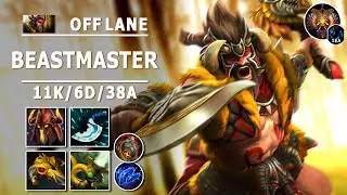 Beastmaster Off Lane | 7.30d | Great Comeback Play | Dota 2 Immortal Gameplay