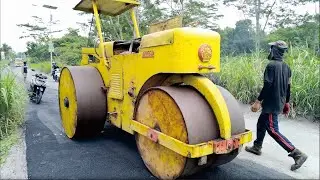 Old 70's Barata Surabaja MV6P Tandem Roller with original machine still beast