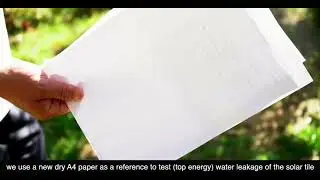 BIPV  Building photovoltaic integrated tile fire protection test