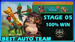 Lords Mobile Grove Guardian Stage 5 Perfect Team | Limited Challenge Grove Danger Stage 5 Fully Auto