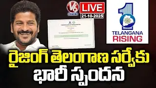 LIVE: Huge Response For Telangana Rising 2047 Survey | V6 News