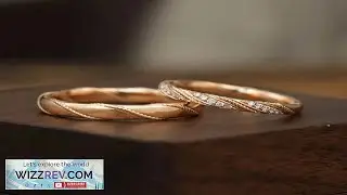 Designer Handcrafted Woven Satin Finish 18K 14K 9K Gold Couple Rings Elegant