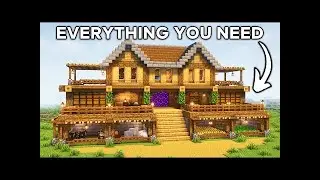Minecraft Ultimate Survival House Tutorial🏠