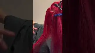 #shorts red tape in hair extensions #tapeinextensions #tapeinhair #tapeins #tapeinsextensions