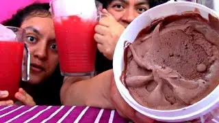 Mukbang Cookbang Strawberry Shake & Vegan Ice cream ScorpioAnn