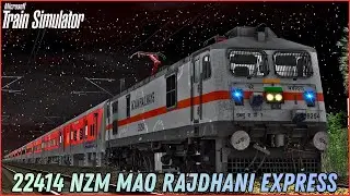22414 NZM MAO RAJDHANI EXPRESS | | PART 2 | | WAP 7 NIGHT ACTION !