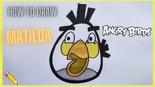How to draw Matilda from Angry Birds ✏️