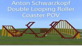 Anton Schwarzkopf Double Looping Roller Coaster In Minecraft POV