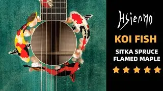 [Official Demo] Hsienmo D45 Custom Koi Fish sitka spruce top flamed maple back&sides