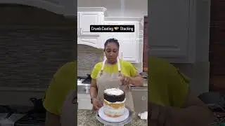 From layers to a flawless finish &ndash; watch the magic of stacking and crumb coating! #cakedecorating