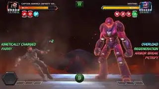 Cap IW vs Act 6.1.2 sentinel (Biohazard) 17 hit solo MCOC