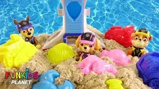 Paw Patrol Skye & Chase Mission Pups on the Beach Magic Sand