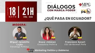 &iquest;Qu&eacute; pasa en Ecuador? | Di&aacute;logos con Marca Poder | Miguel Jaramillo Luj&aacute;n, Grace J & Francesco A.