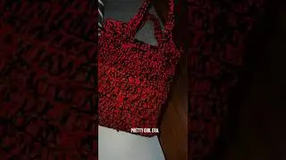 Crocheted Tote Bag With Leather Base #howtocrochetforbeginners #totebagtutorial #easycrochet