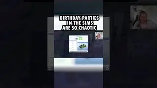 Throwing a Birthday Party in the Sims 4 #shorts