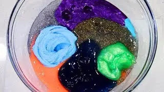 Mixing My Old Slime and Making a Satisfying Slime Smoothie!