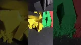 Kinetic Sand Letters Mold & Slice ASMR 😱 #satisfying