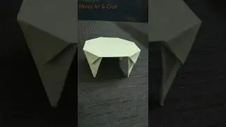 DIY- Paper made table #origami #shorts #papercraft #minitable #miniaturefurniture #easyorigami