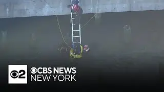 Hudson River water rescue caught on video
