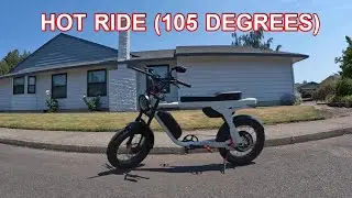 Extreme Weather E-bike 105 Degree HOT Ride!