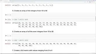 6  NumPy Exercises