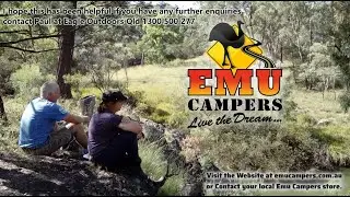 Xpedition Awning SetUp Camper Trailer Hybrid Emu Campers