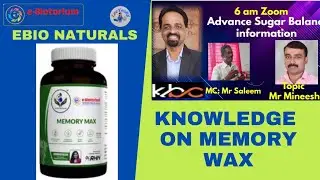 e-Bio Naturals - Knowledge on Memory Wax / e-Bio RHN Products