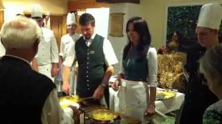 K&uuml;chenparty 2012 mit Anja Lukaseder zum 45j&auml;hrigen Jubil&auml;um des Gew&ouml;lberestaurants