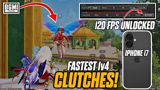 iPhone 17 + 120 FPS = God Level Burst Spray! 💀 BGMI 4.2 Best Sensitivity | Gelvin Bgmi