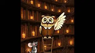 The Owl&rsquo;s Secret #WhispersOfKnowledge #MysticalOwl #WhimsicalAnimation #NightMystery #EnchantedTales