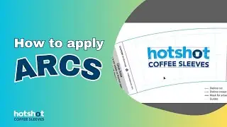 Arcing Graphics on Coffee Sleeves | How to apply ARCS with HotShot Coffee Sleeves