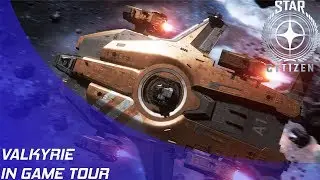 Star Citizen: Anvil Valkyrie In Game Tour!
