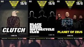 Clutch, Black Rebel Motorcycle Club, Planet of Zeus @Release Athens 2019, 19/6