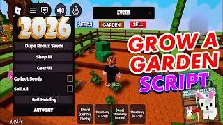 BEST Grow a Garden Script 2026 |  NO KEY Auto Farm Dupe Auto Plant OP GUI Free! 💰🚀