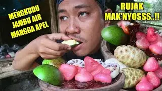 Mukbang Rujak Mengkudu 🍃 Mangga Muda & Jambu Air, Rasanya Bikin Kaget!