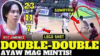 AYAW SUMABLAY NI KYT JIMENEZ! SOBRANG NAG INIT SA TRES! DOUBLE-DOUBLE PERFORMANCE!