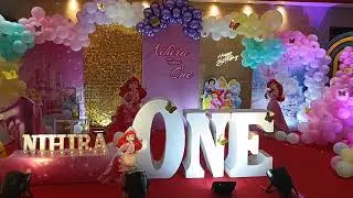 Disney Princess First Birthday Theme Decor | Hyderabad | Events by AJ | Event Planner | 7013095204