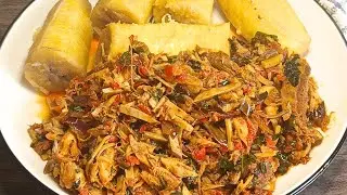 How to Make Ugba Sauce with Boiled Unripe Plantain