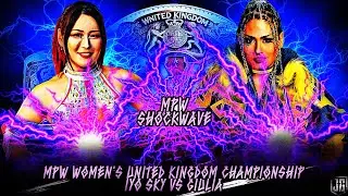 MPW Shockwave IYO Sky vs Giulia MPW Women&rsquo;s United Kingdom Championship Last Woman Standing Match 
