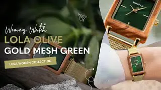 Lola Olive Gold Mesh Green Watch: Luxury Watches for Women