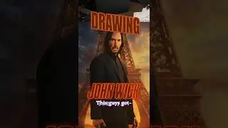 Drawing John Wick #shorts #johnwick #drawing #comedy #popculture